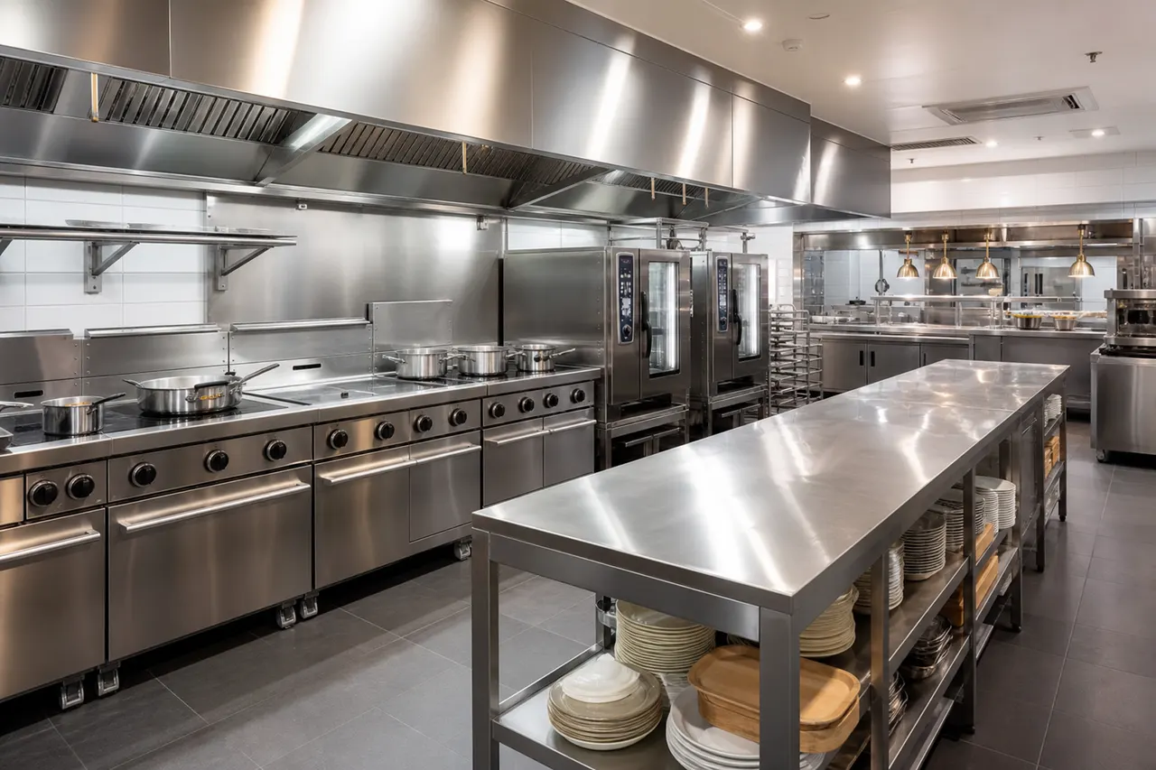 Hotel production kitchen project in Abu Dhabi