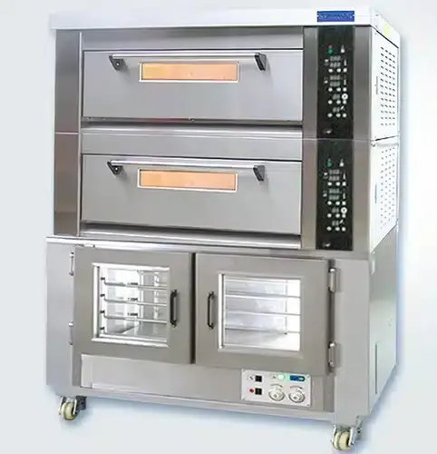 Deck oven with proofer