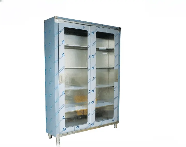 Stainless upright storage cupboard
